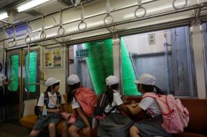 洗車体験の様子